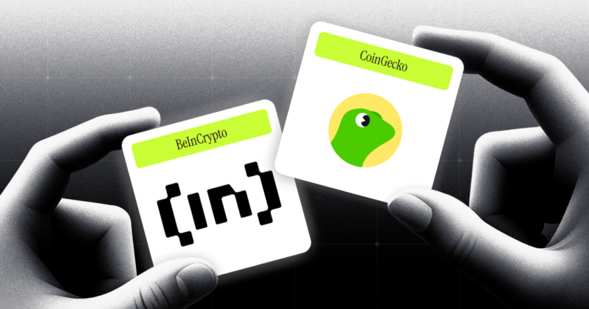BeInCrypto 联合 CoinGecko 提供实时加密市场数据