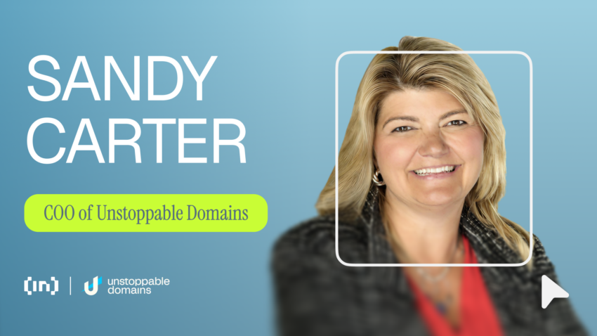 Sandy Carter 谈 Web2 与 Web3 跨越 Unstoppable Domains 未来