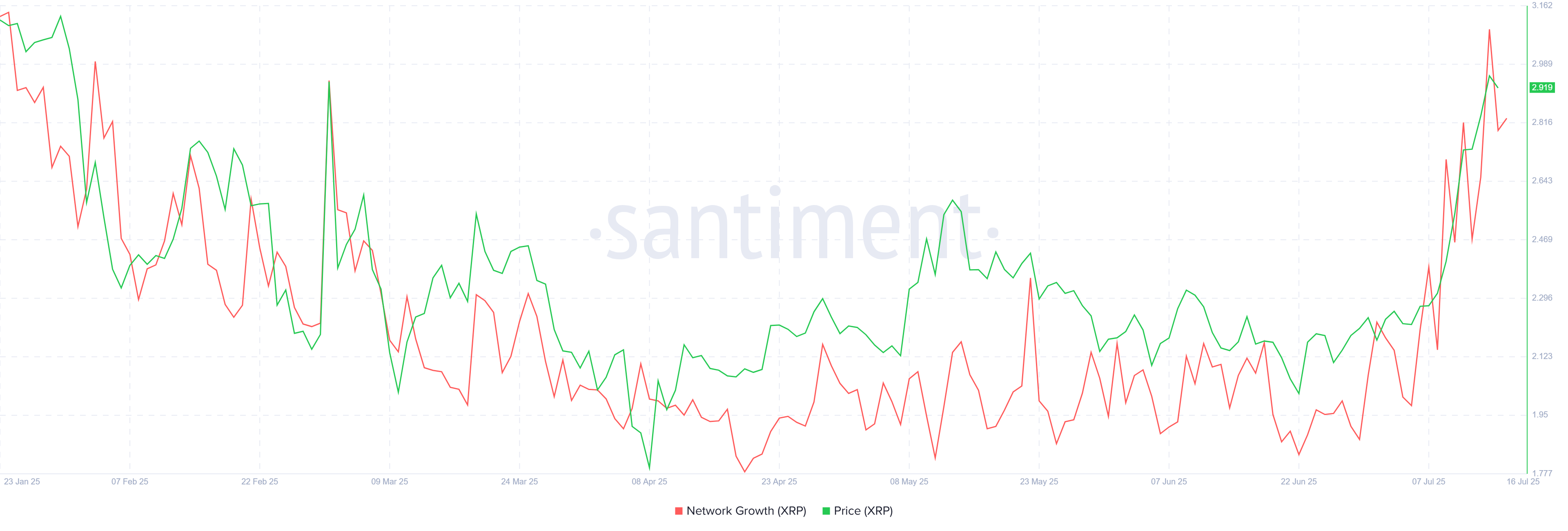 XRP 网络增长